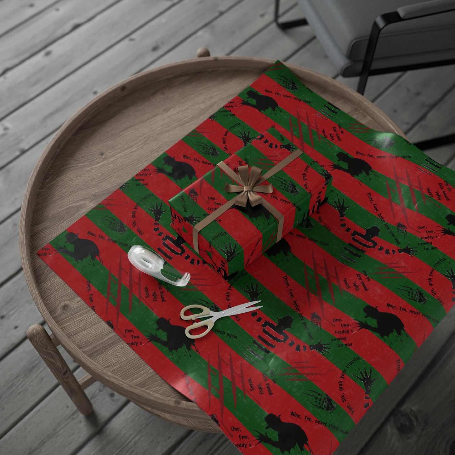 Wrapped in Horror | Dream Street | Nightmare Wrapping Paper