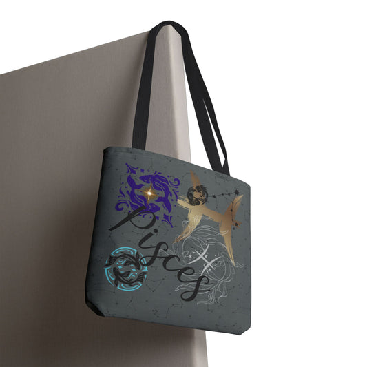 Pisces Zodiac Tote Bag — Mystic Astrology Collection
