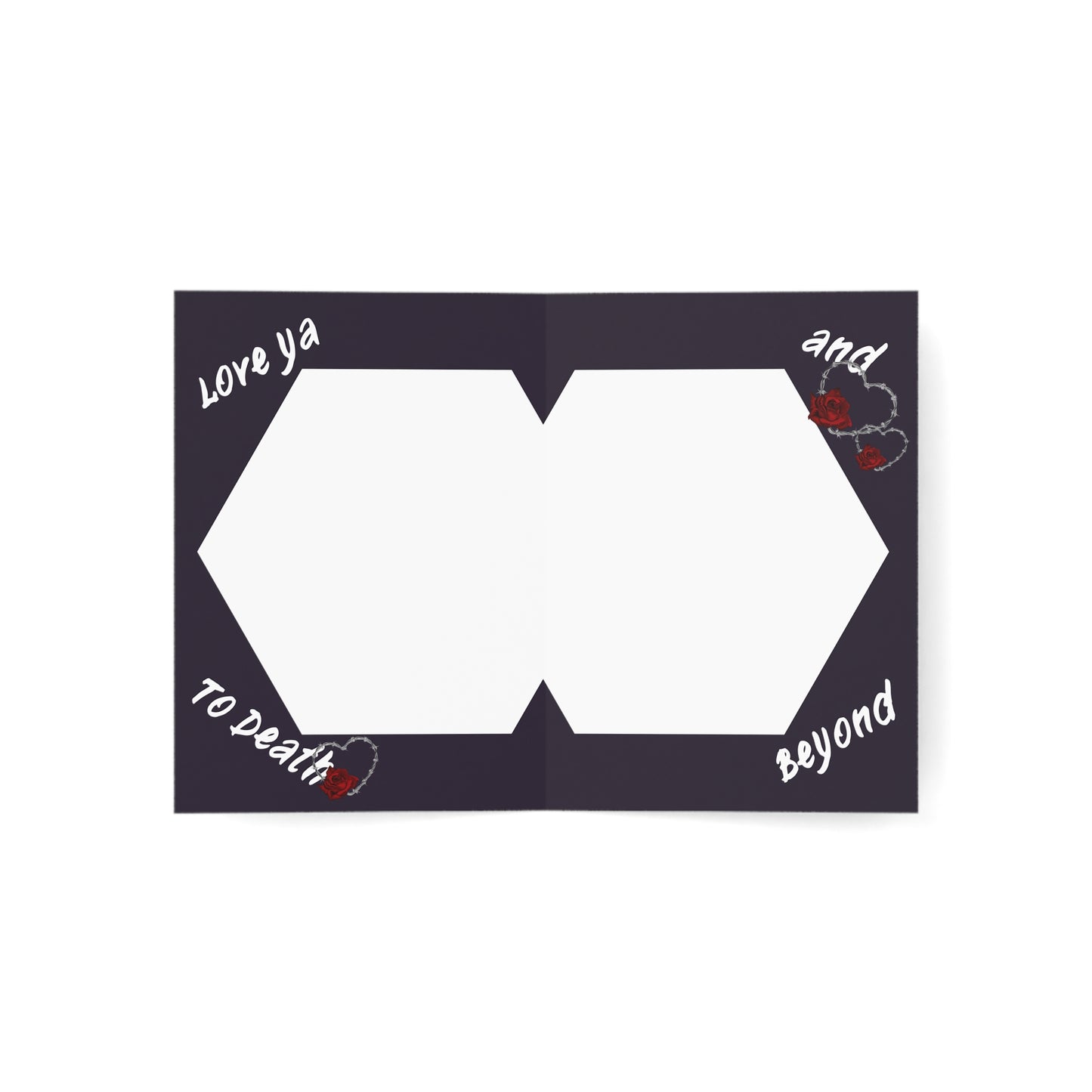 Love Ya, To Death Greeting Cards (1, 10 pcs)