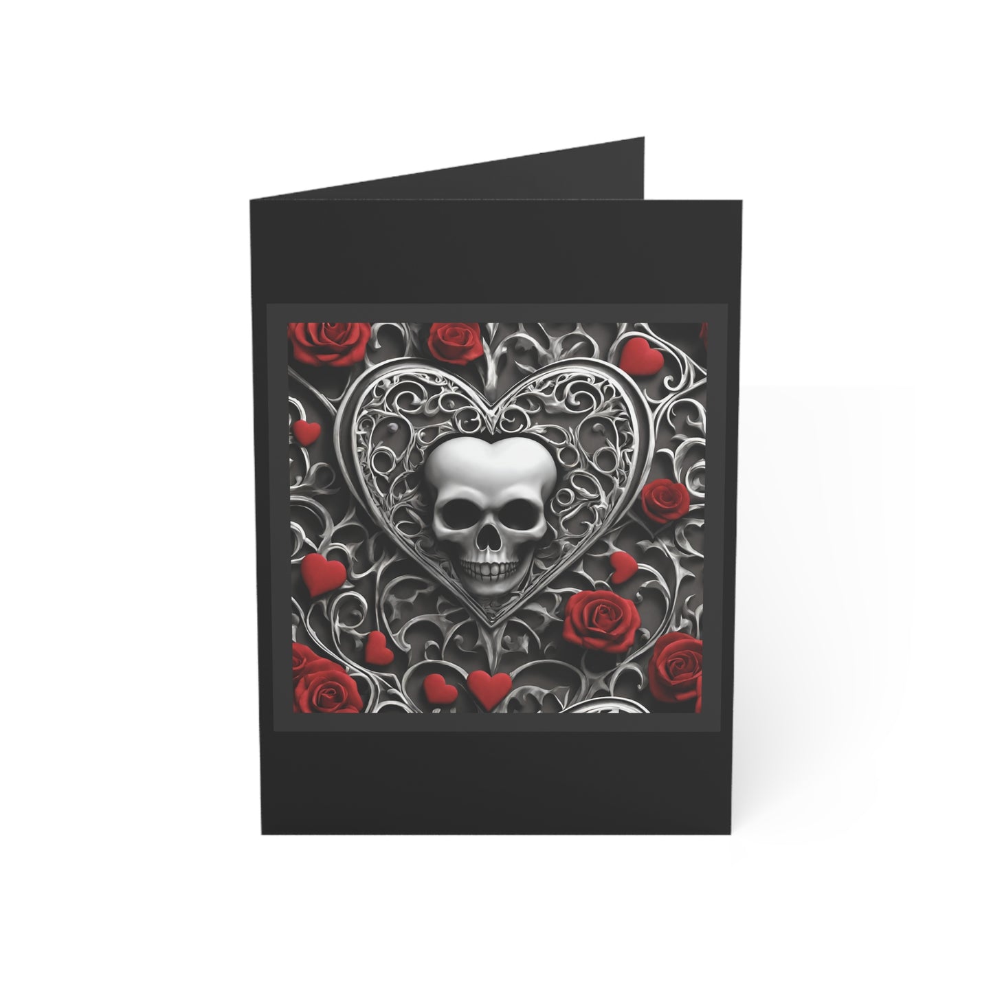 Gothic Hearts Greeting Cards (1, 10 pcs)