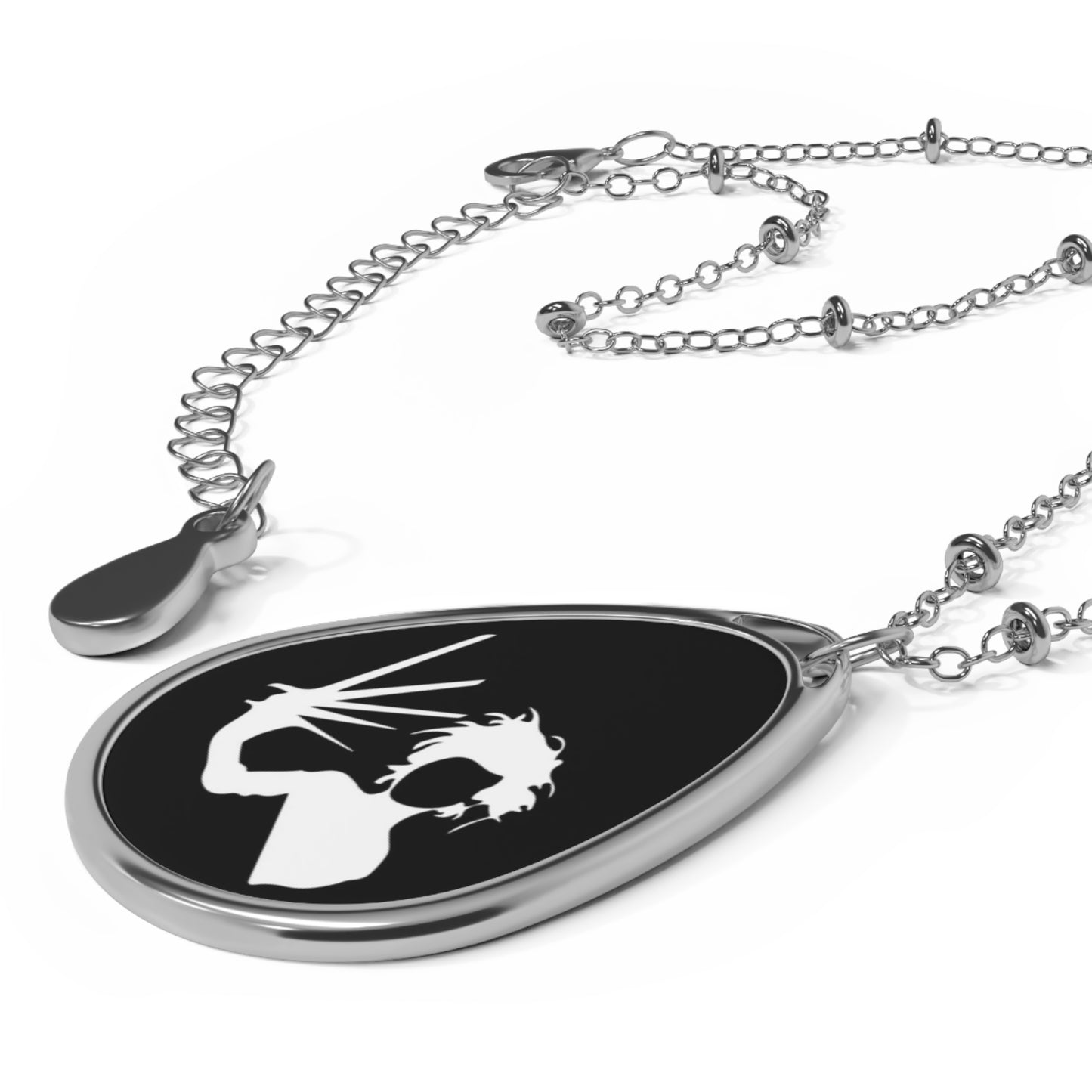 Scissorhands | Oval Necklace | Gothic Jewelry