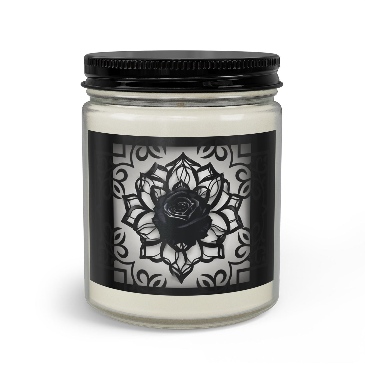 Sinister Black Rose | Soy Candle | Gothic Scented Soy Candle Set - Matches and Wick Trimmer (4 Scents)