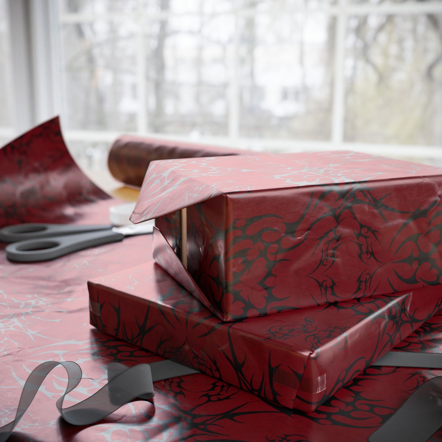 Love Nox (Dark Red) |Gift Wrap Papers