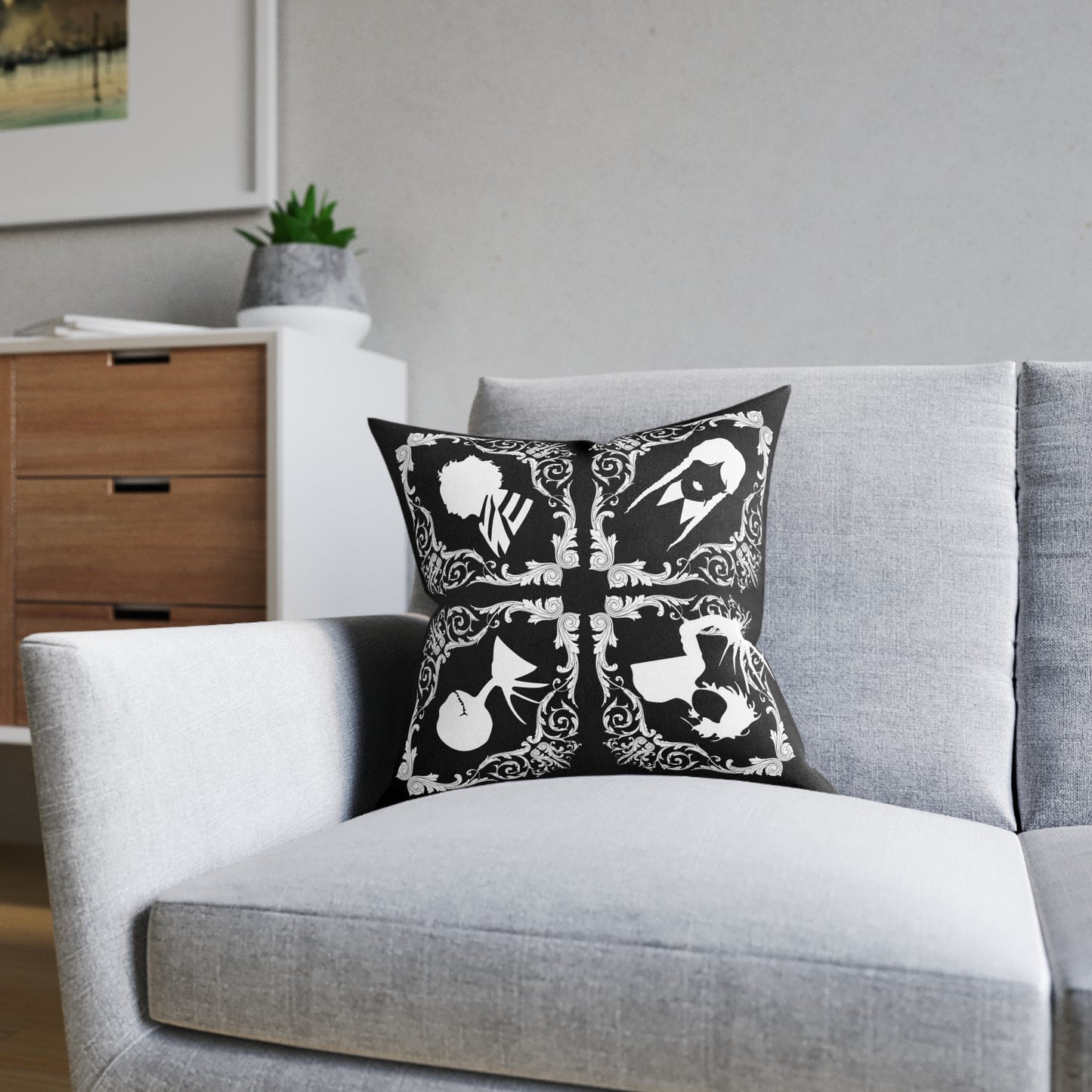Square Pillow - Gothic Dreams Double-Sided Cushion