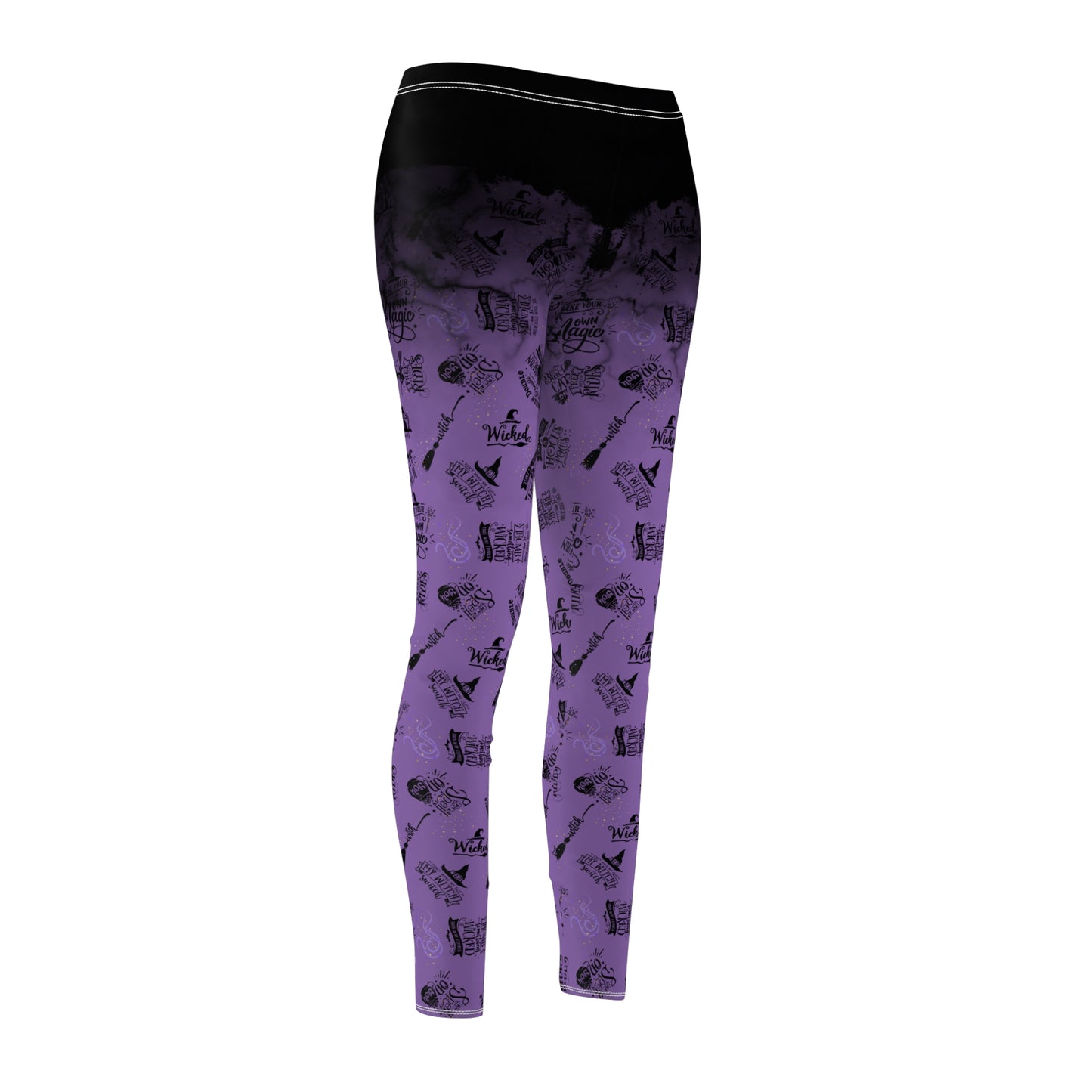 Witch Quotes All-Over Print Leggings — Women's Casual Activewear