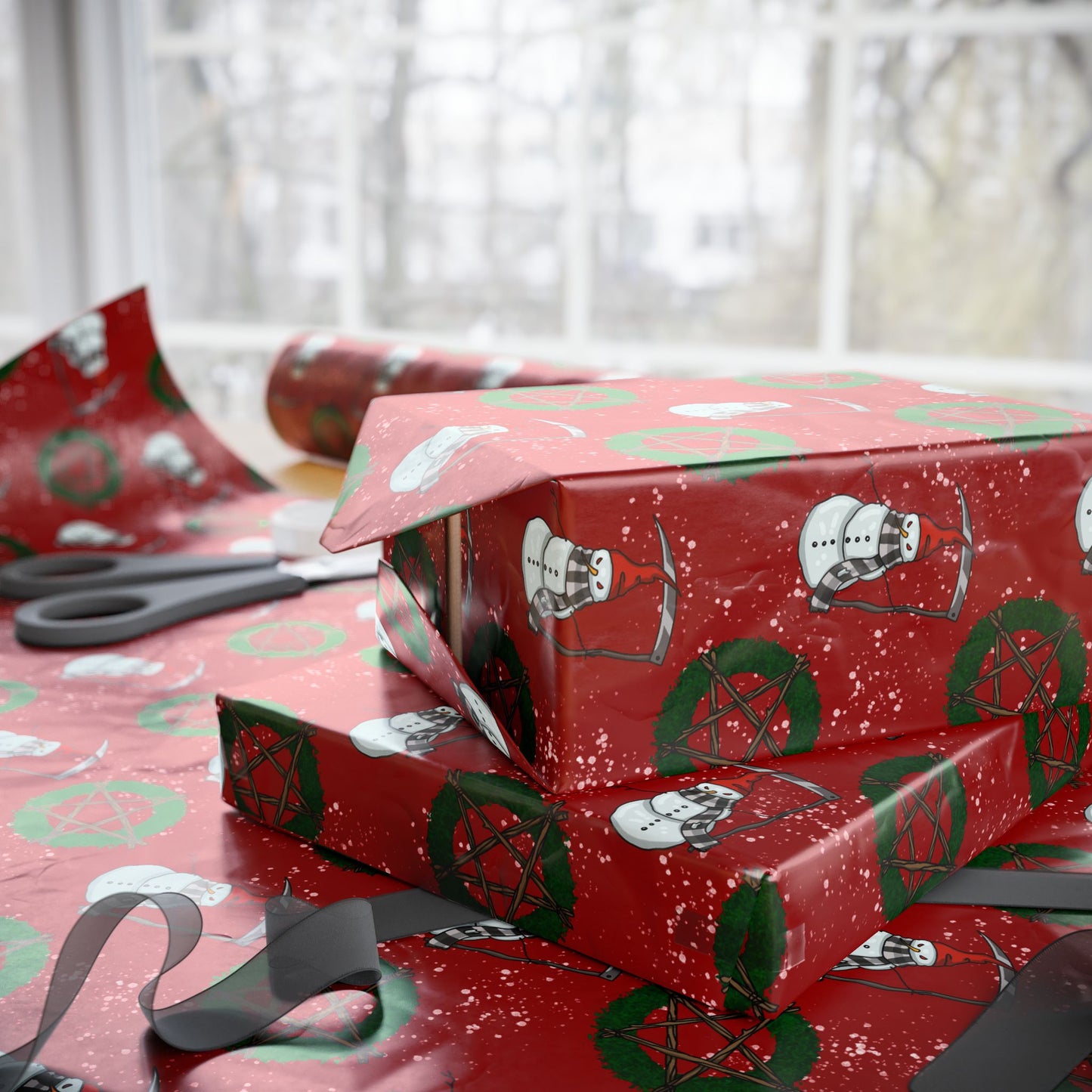 Grim Snowman | Gift Wrap Papers