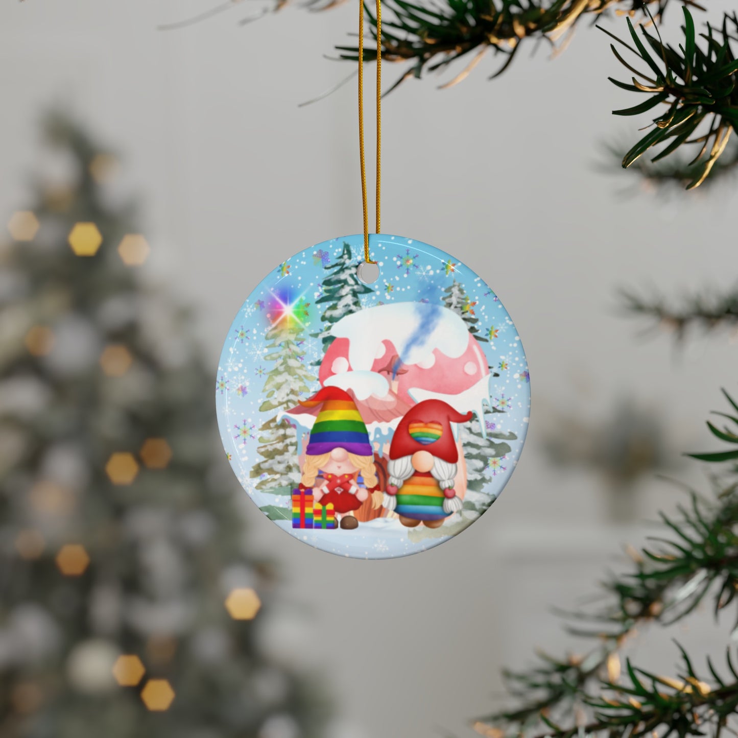 Joyful World | Pride-mas Holiday | Heirloom Ceramic Ornaments (1pc, 3pcs, 5pcs, 10pcs)