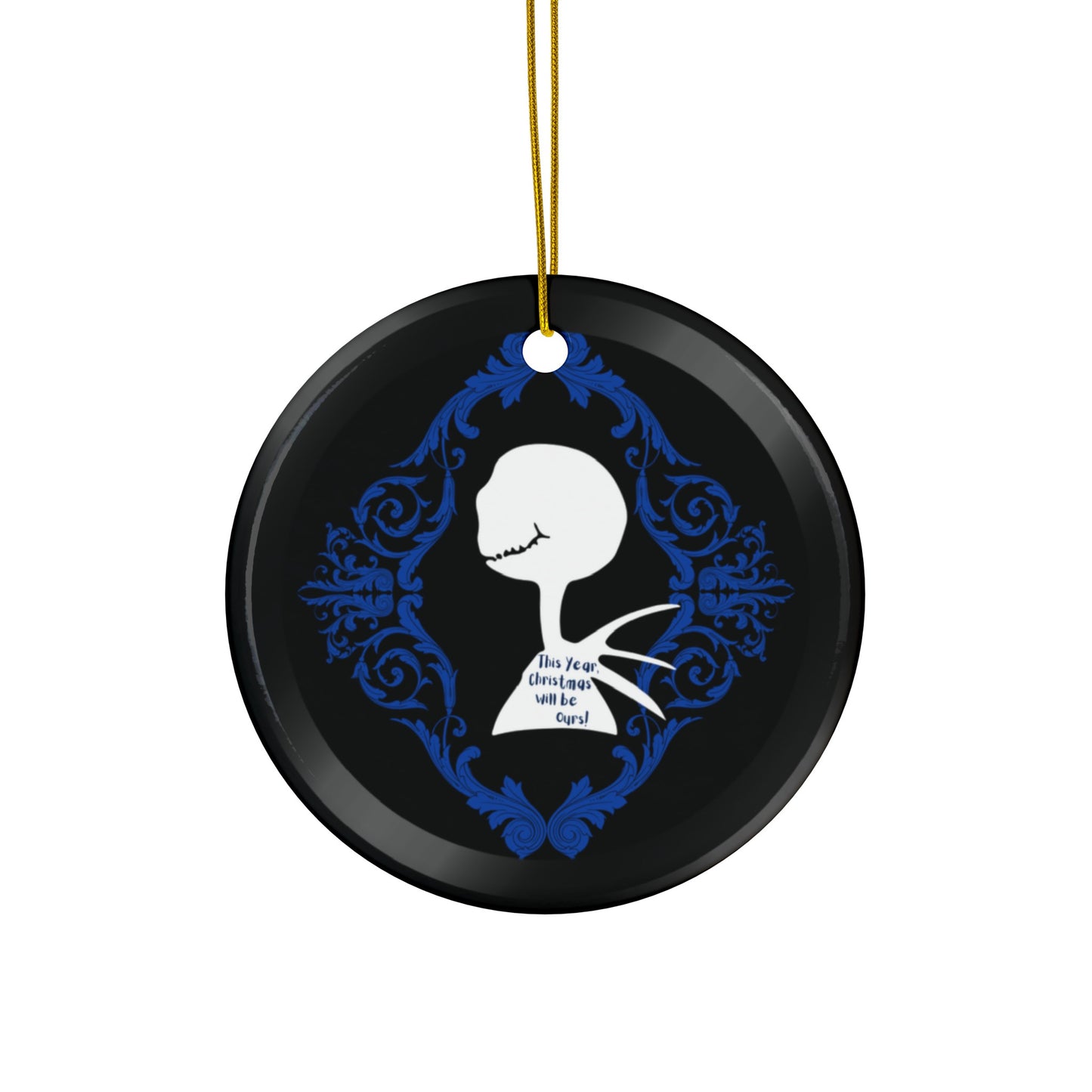 J. Skellington | Christmas is Ours | Heirloom Ceramic Ornaments (1pc, 3pcs, 5pcs, 10pcs)