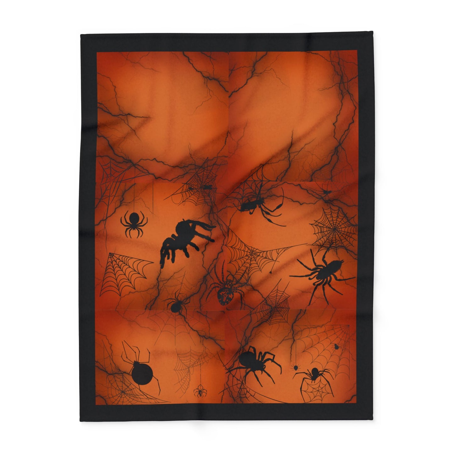 Eerie Spiders Design | Arachnophobia | Fleece Blanket Spooky and Cozy