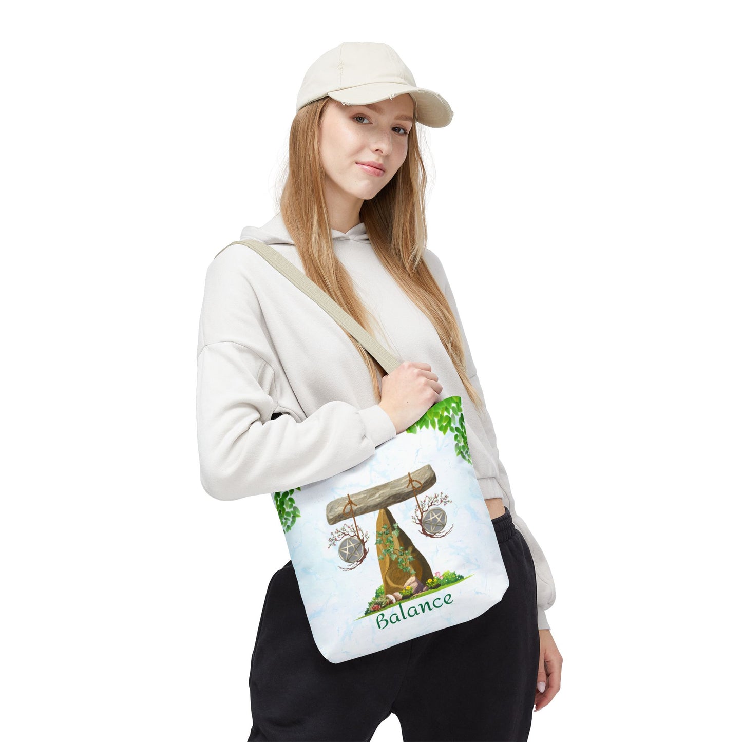 Balance Spring Equinox Tote Bag | Nature Altar Design