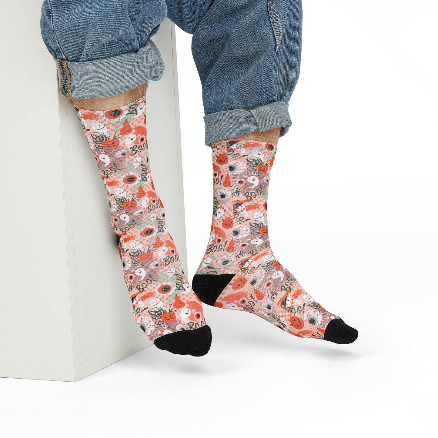 Boos and Ghouls | Creepy Party Halloween | Recycled Poly Socks