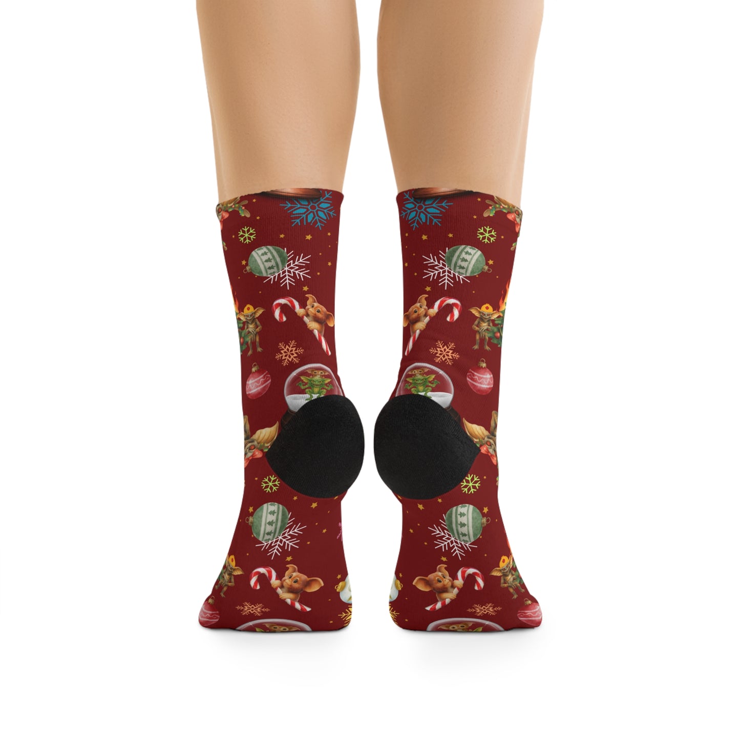 Horror Socks | Twisted Laffy XMas| Recycled Poly Socks | Cozy and Scary