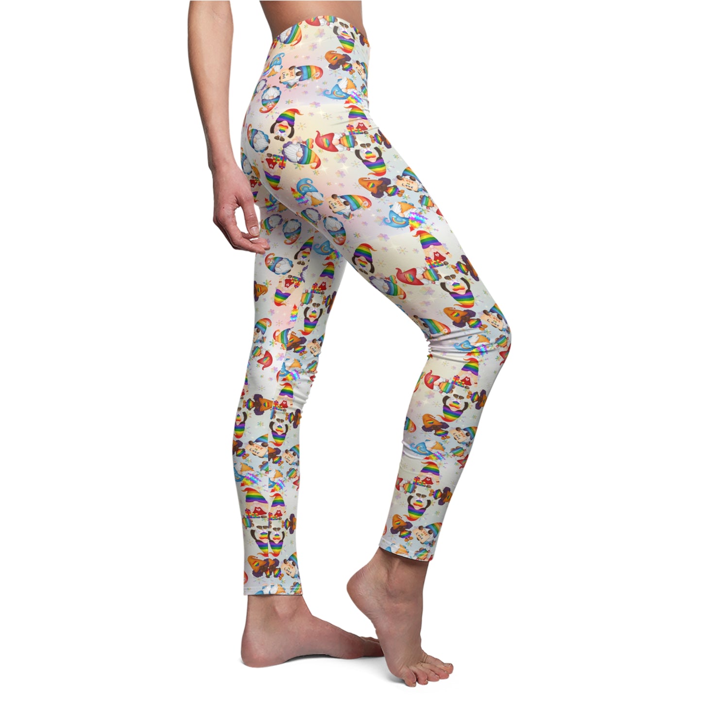 Pridemas Gnome All-Over Print Leggings — Holiday Casual Wear