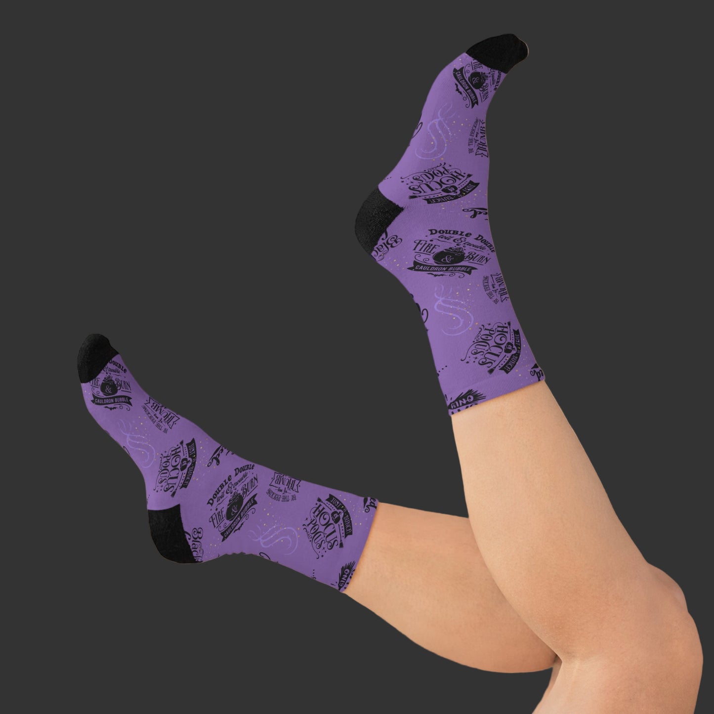 Witch Quotes Socks | Recycled Poly Socks | Fun and Positive Messages
