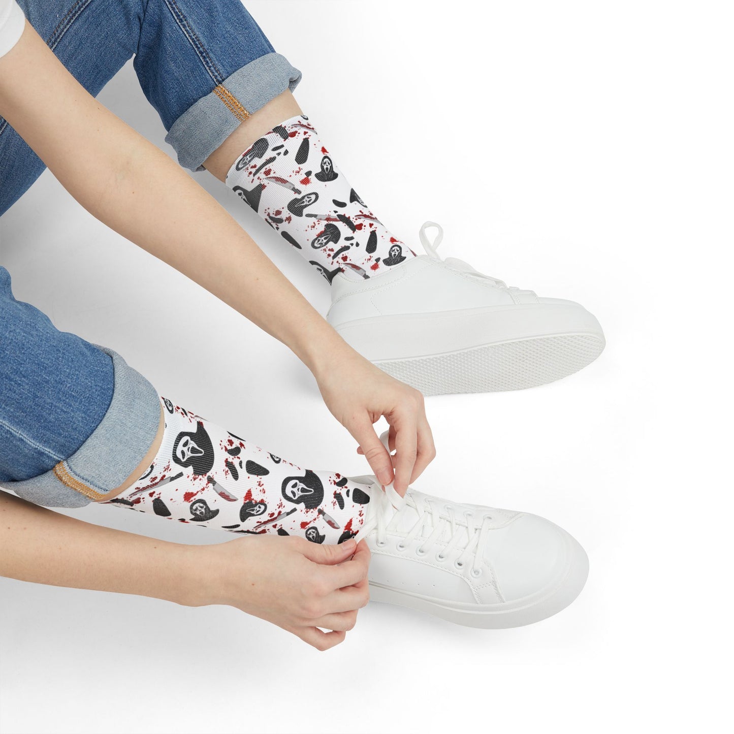 Horror Socks | Have a Good Scream | Recycled Poly Socks | Cozy and Scary