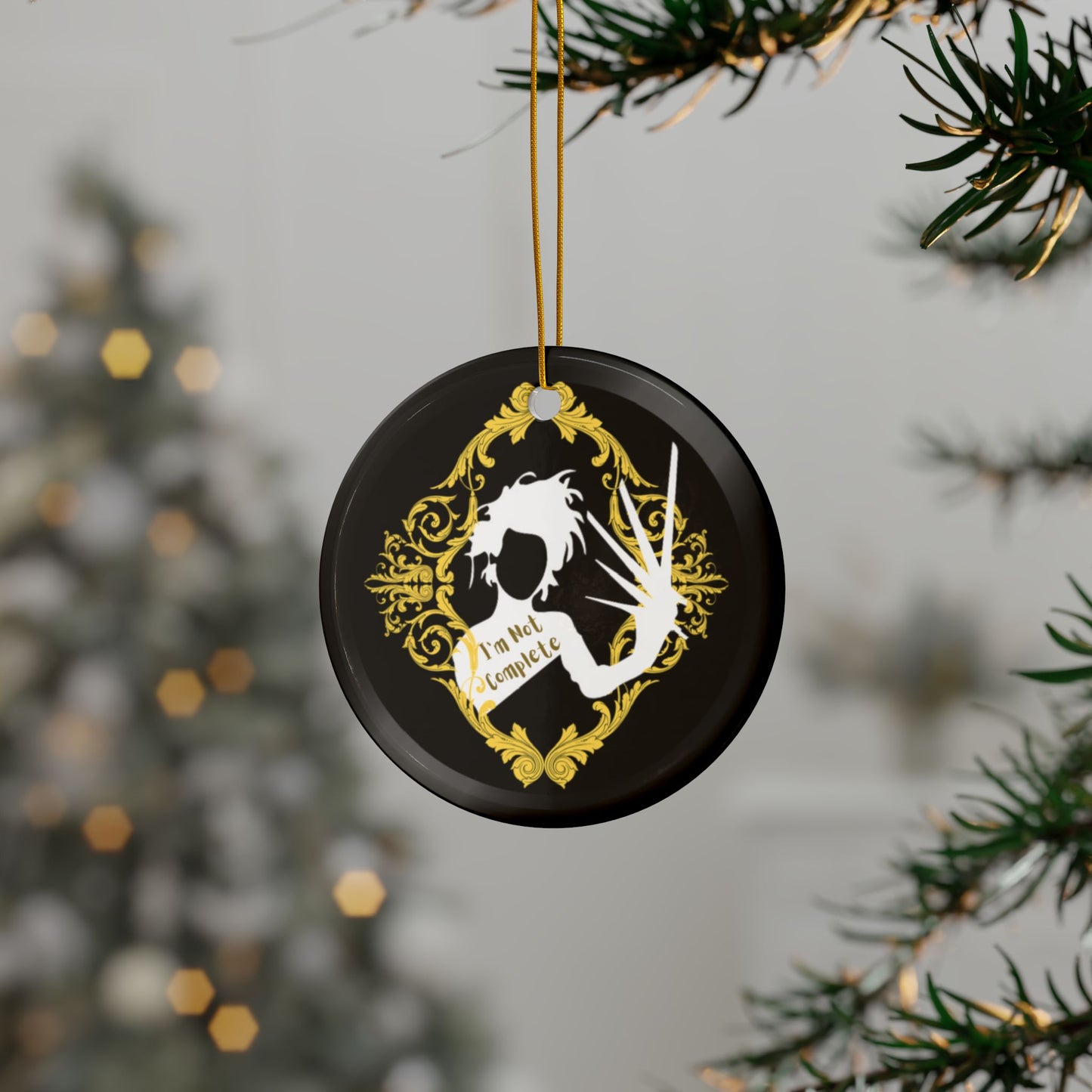 Mr. E. Scissorhands | I’m Not Complete | Heirloom Ceramic Ornaments (1pc, 3pcs, 5pcs, 10pcs)