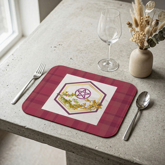 Gratitude | Fall Equinox | Autumn Leather Placemat