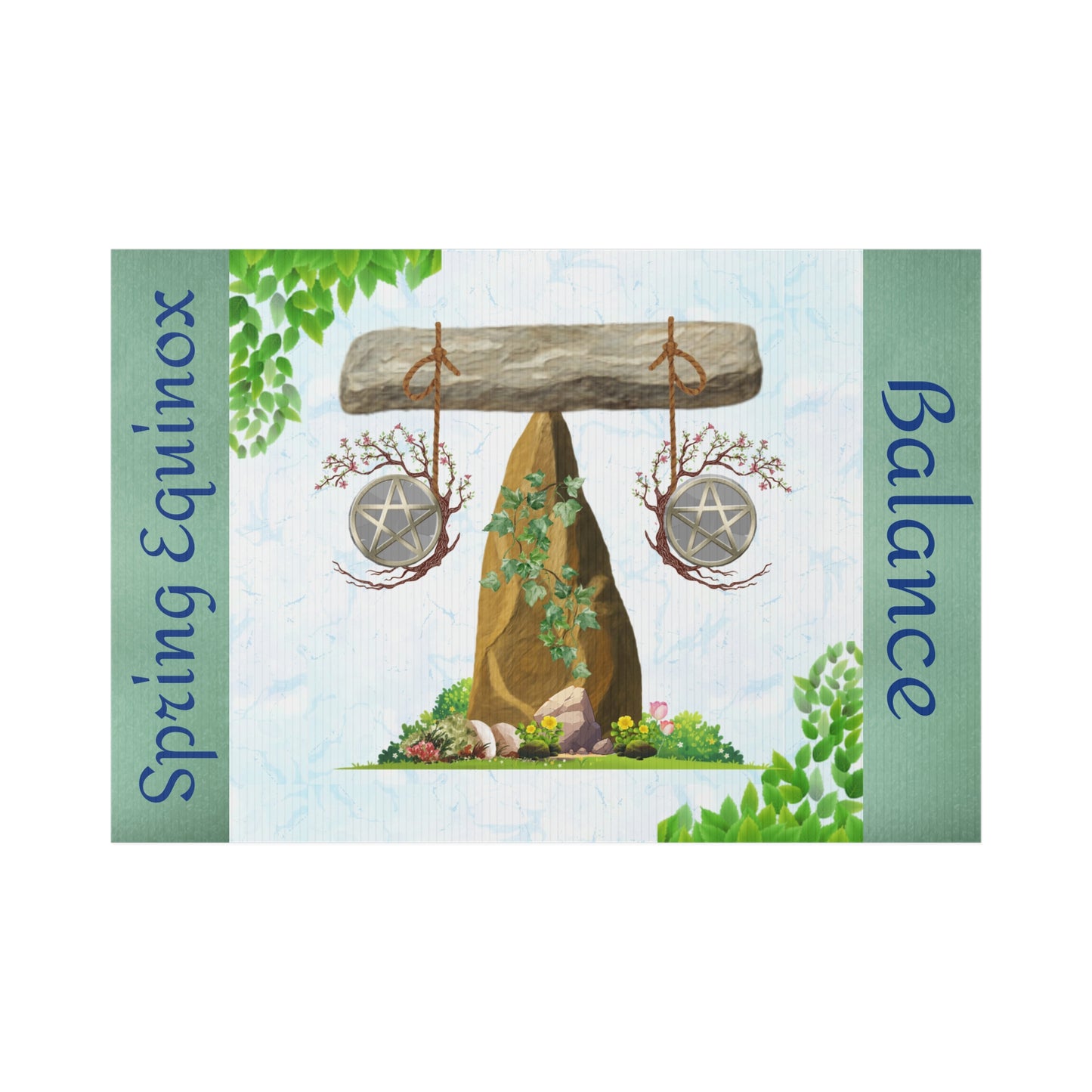 Balance Spring Equinox | Lawn Sign Garden Decor