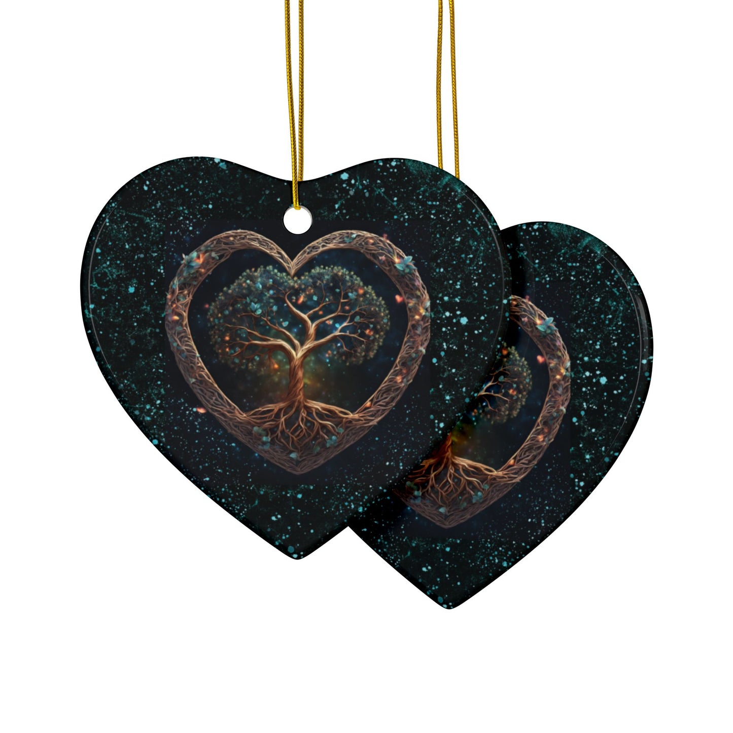 Tree of Love Ceramic Ornament (1pc, 3pcs, 5pcs, 10pcs)