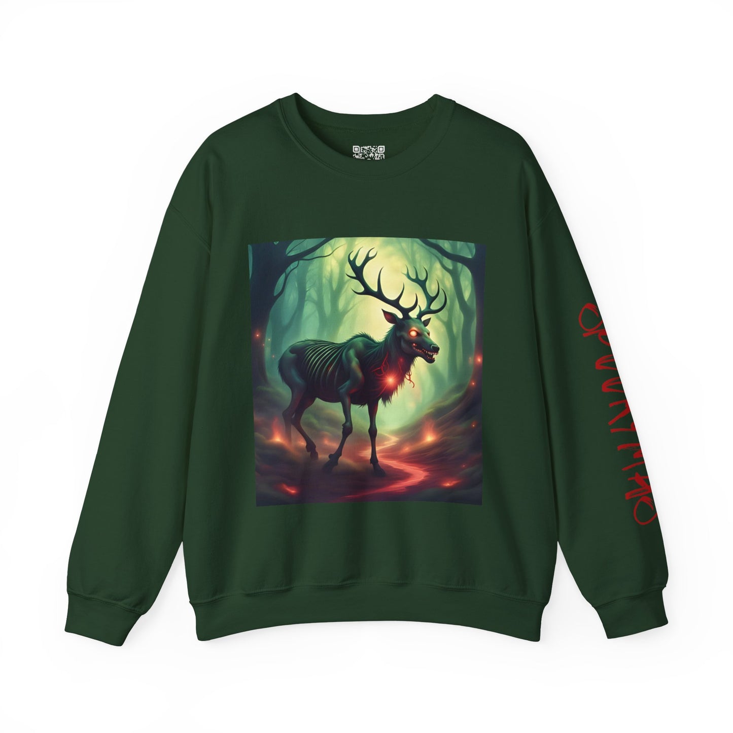 Deerus Demon | Crewneck Sweatshirt - Cozy Ugly Holiday Pullover,