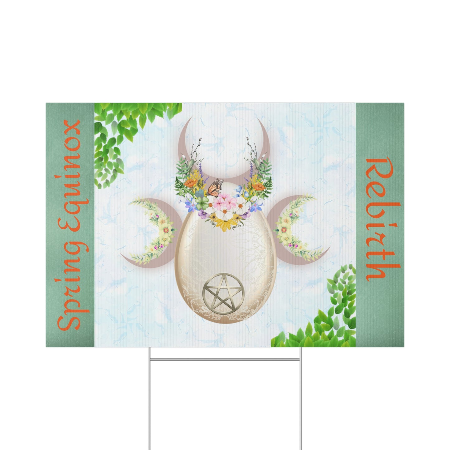 Rebirth Spring Equinox | Lawn Sign Garden Decor