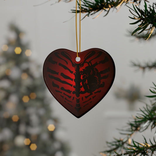 See, My Love | X Ray Heart Gothic Soul Ceramic Ornament (1pc, 3pcs, 5pcs, 10pcs)