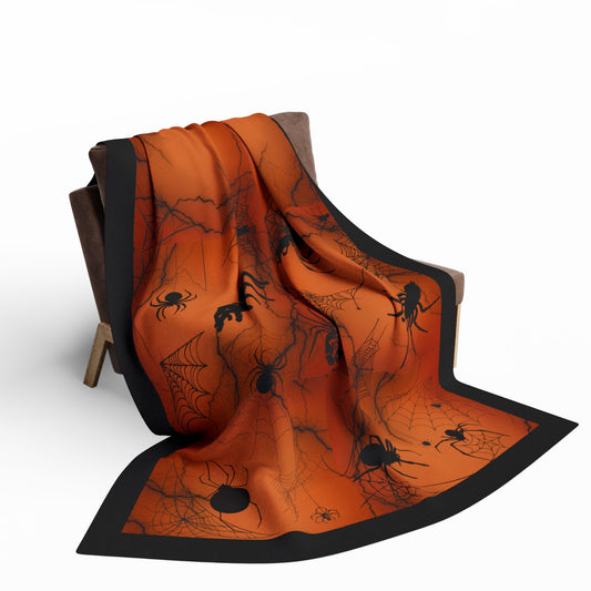 Eerie Spiders Design | Arachnophobia | Fleece Blanket Spooky and Cozy