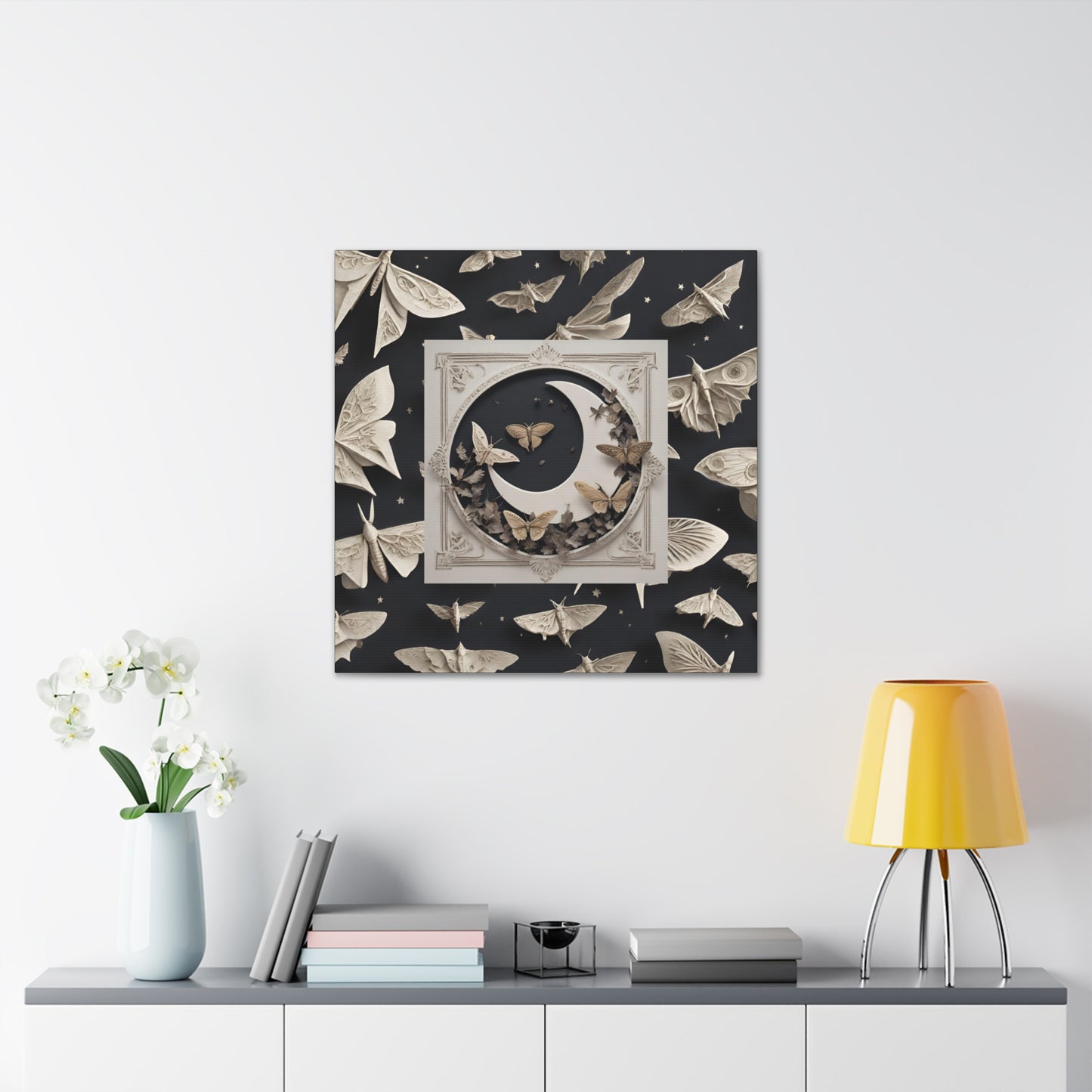 Moon Moths Canvas Gallery Wraps