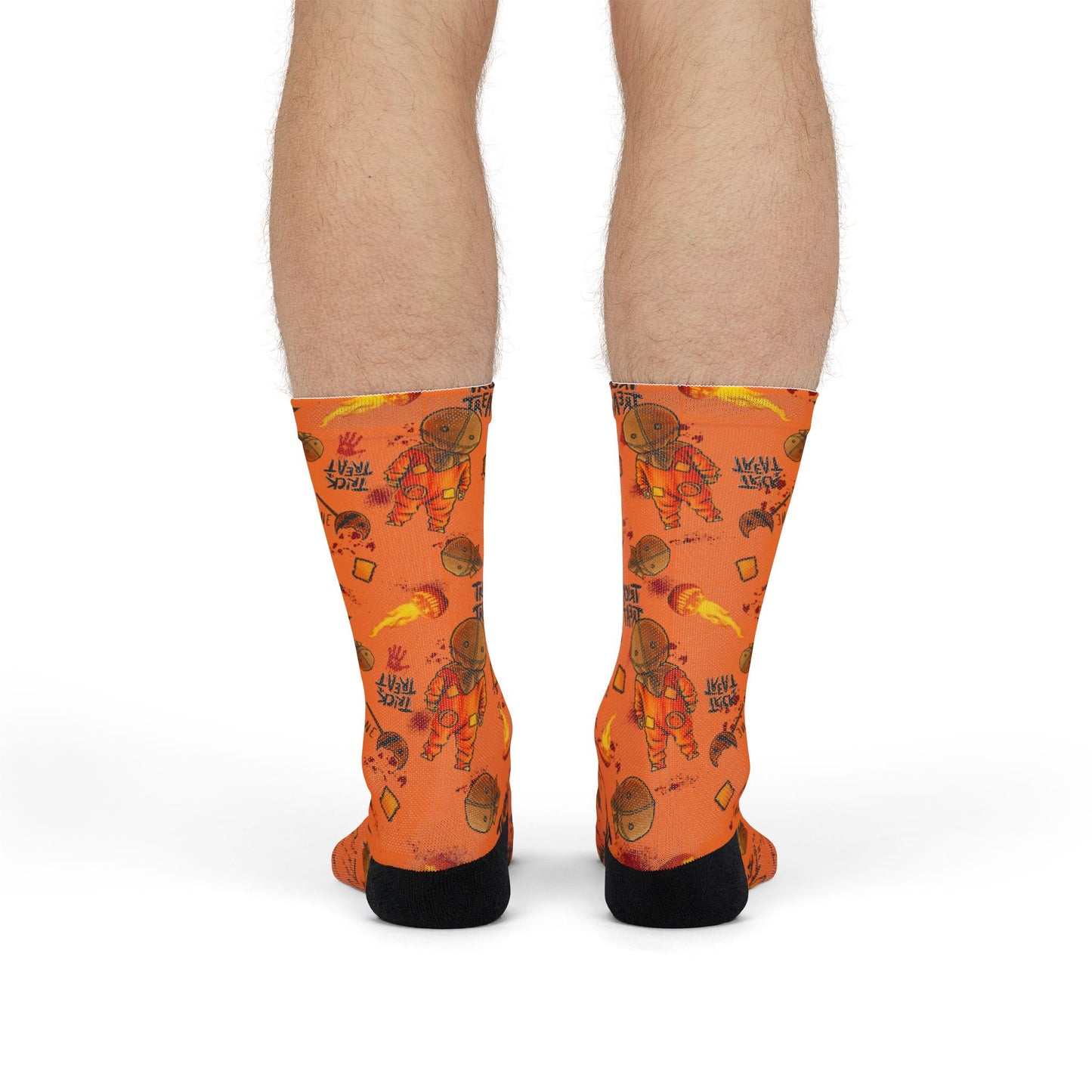 Horror Socks | Pumpkin Treats | Recycled Poly Socks | Cozy and Scary