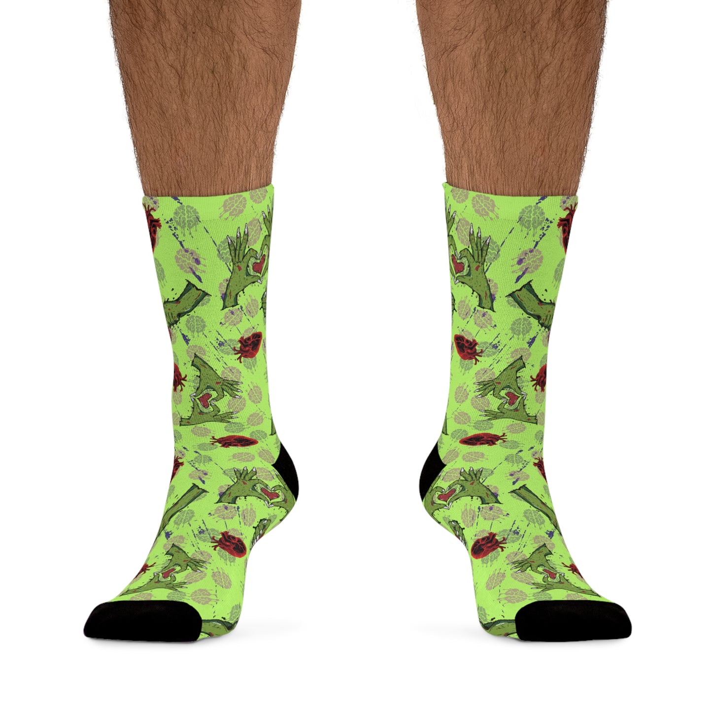 Zombie Hearts Socks | Cozy Monstrous, Recycled Poly Socks