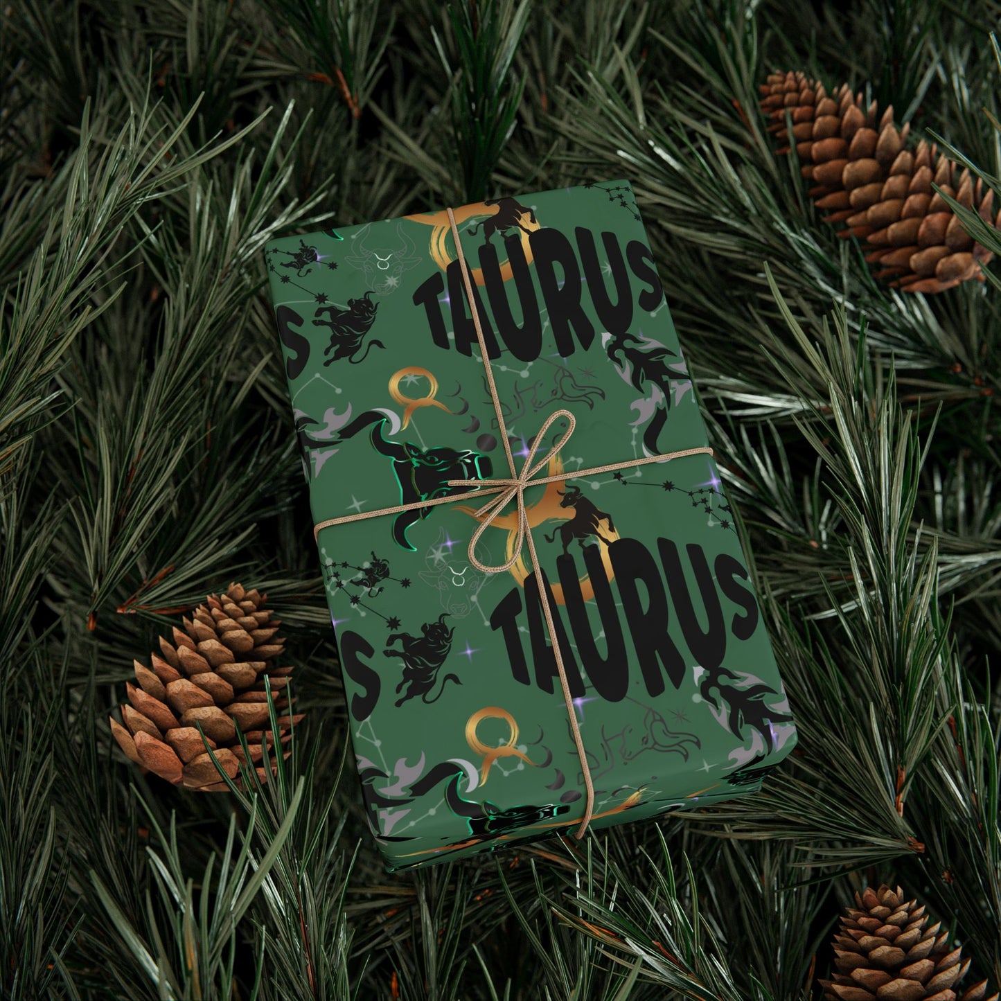 Taurus | Green | Zodiac Birthday Wrapping Papers