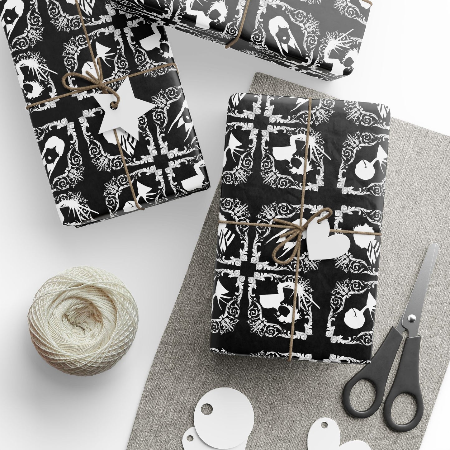 Wrapping Papers | Goth Dreams, Tim Burton Inspired, Gothic Gift Wrap Papers