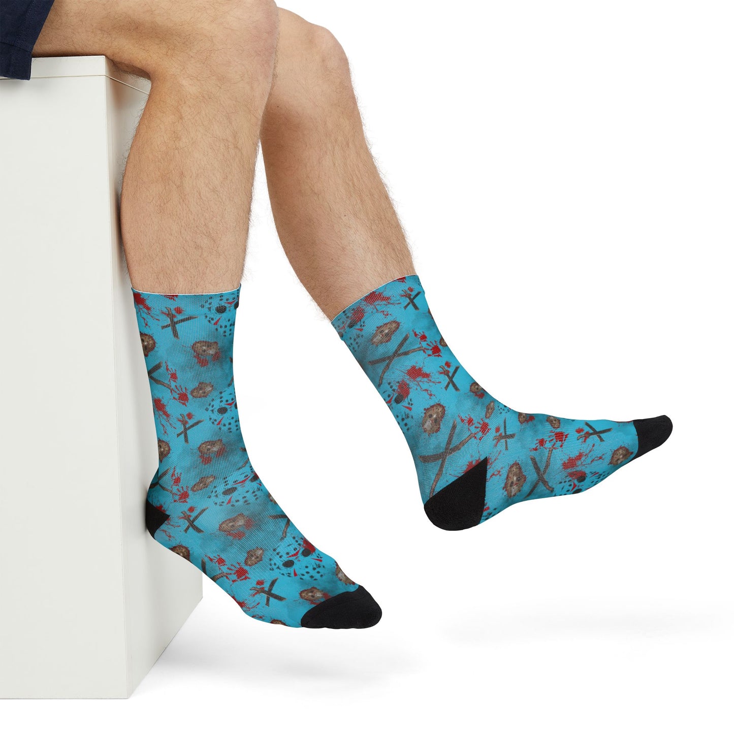 Horror Socks | Crystal Lake | Recycled Poly Socks | Cozy and Scary