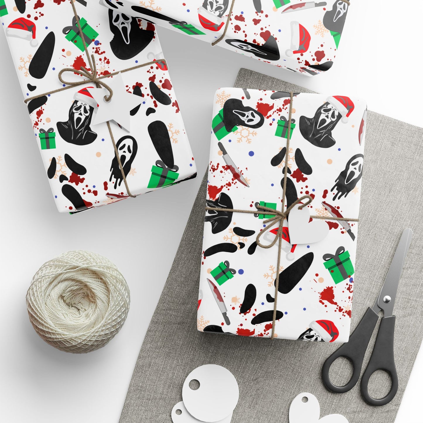 Horror Holidays (White) | Nightmare Holiday | Wrapping Paper