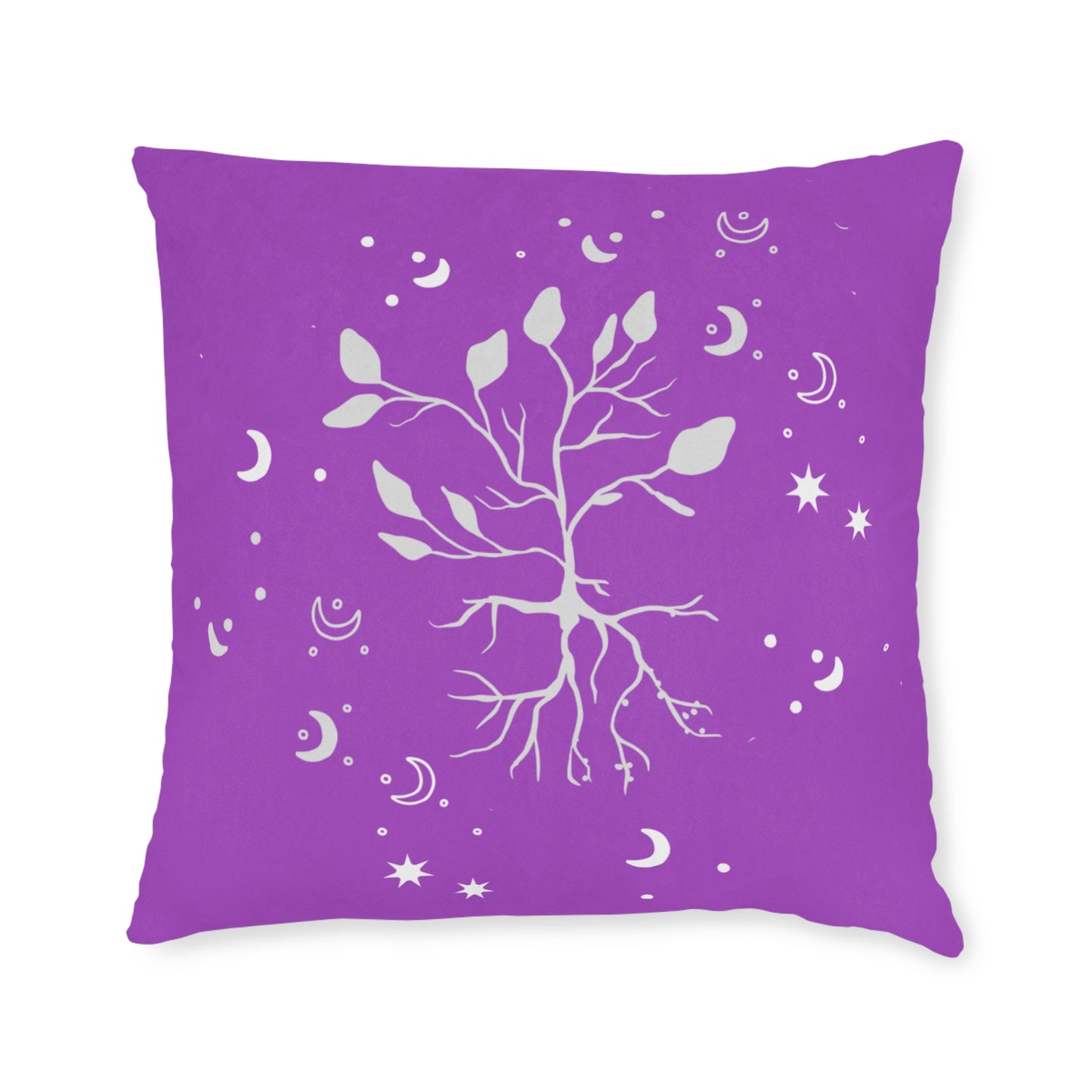 Moon Roots (Mystic Purple) Decorative Pillow | 3 sizes
