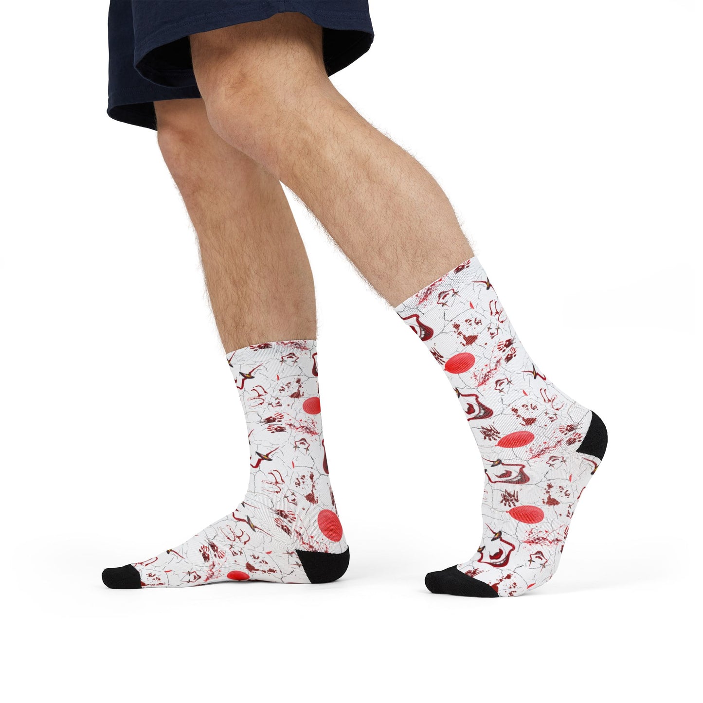 Horror Socks | Red Balloon | Recycled Poly Socks | Cozy and Scary
