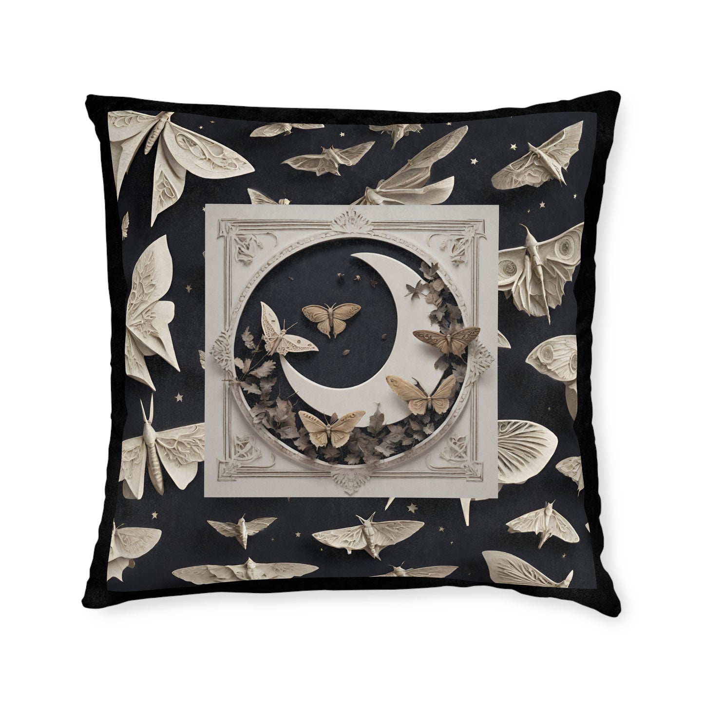 Moon & Moth Decorative Pillow | 3 sizes