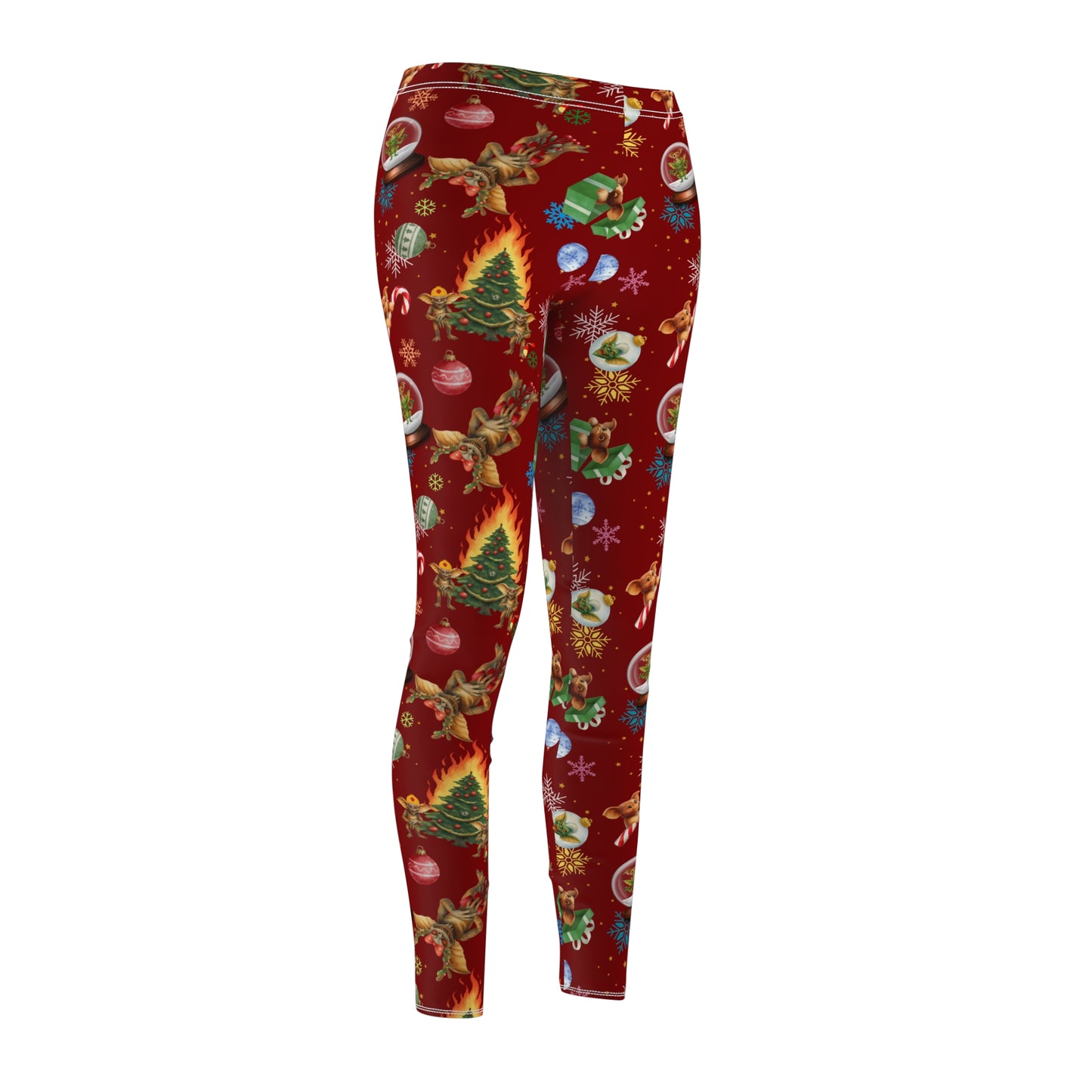 Horror Nightmare Leggings | Twisted Laffy Holidays | All-Over Print Women's Casual Bottoms