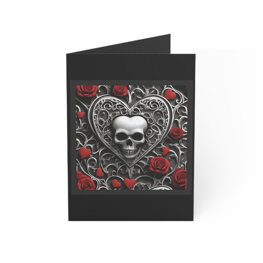 Gothic Hearts Greeting Cards (1, 10 pcs)