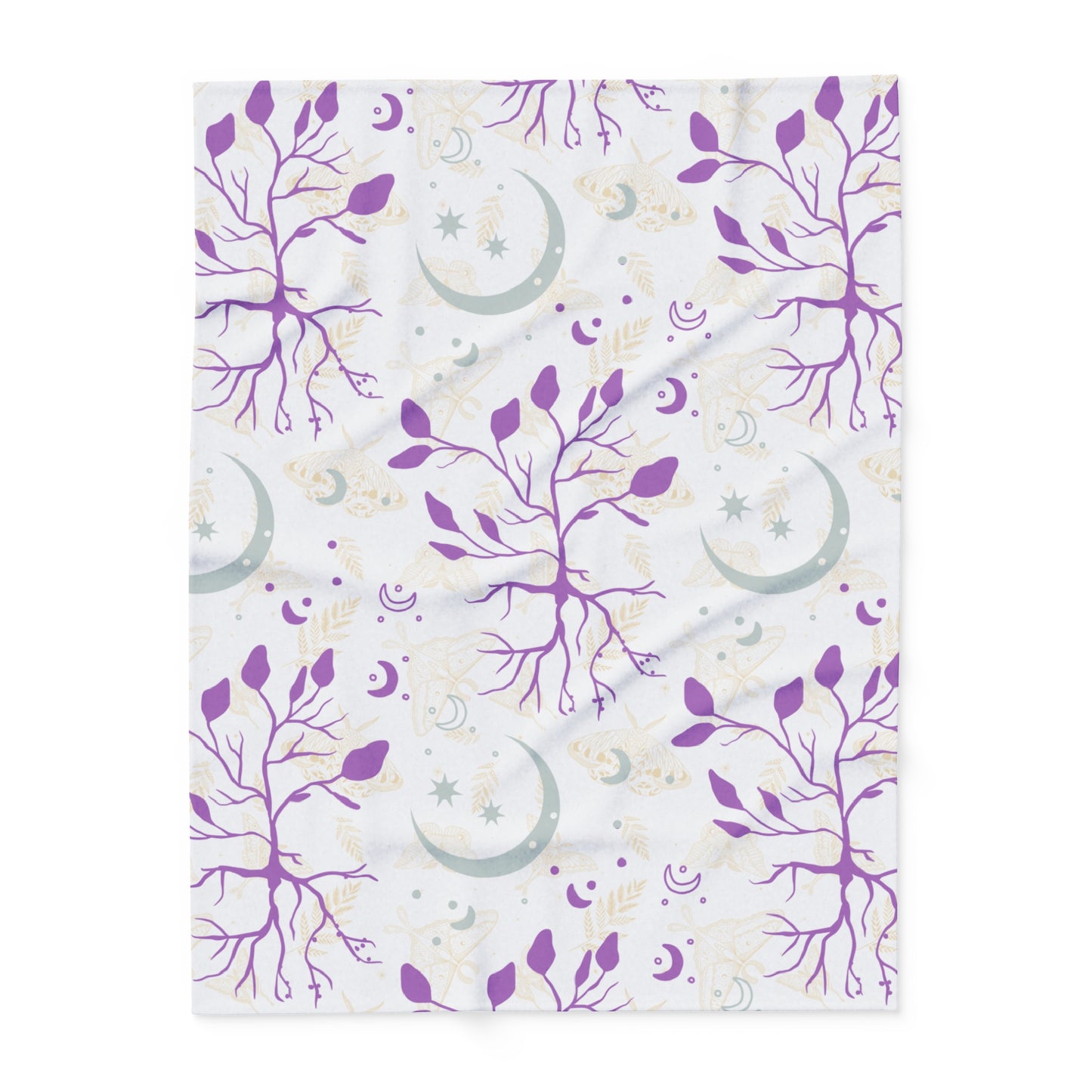 Moon Roots | Purple | Microfiber Blanket