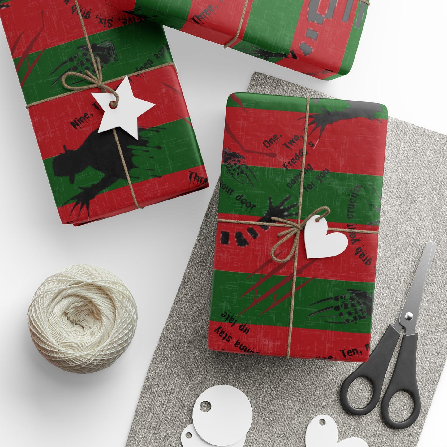 Wrapped in Horror | Dream Street | Nightmare Wrapping Paper