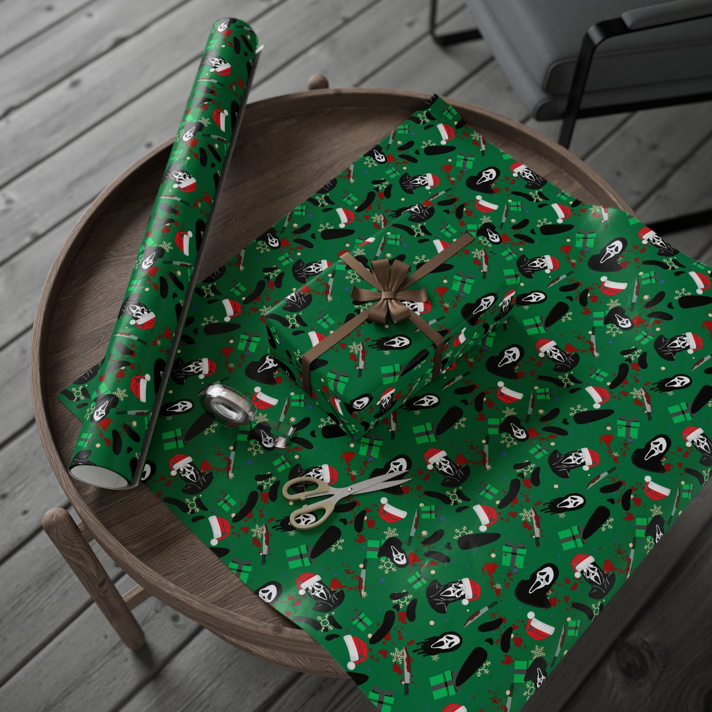 Horror Holidays (Green) | Nightmare Holiday | Wrapping Paper