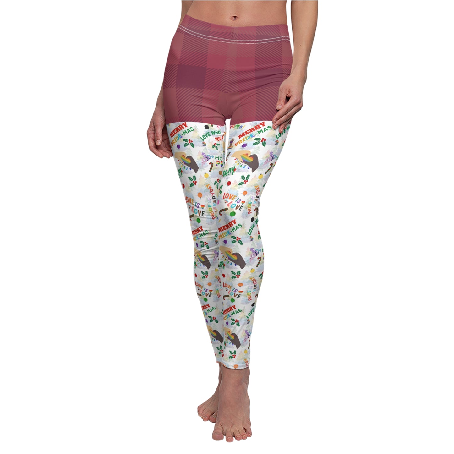 Holiday Pride All-Over Print Leggings — Unisex Casual Bottom