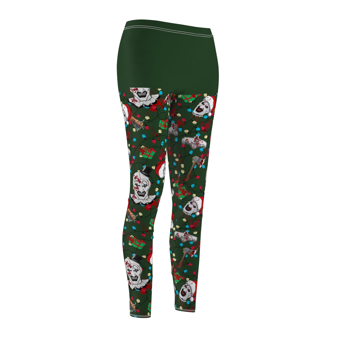 Horror Nightmare Leggings | Terror Santa | All-Over Print Women's Casual Bottoms