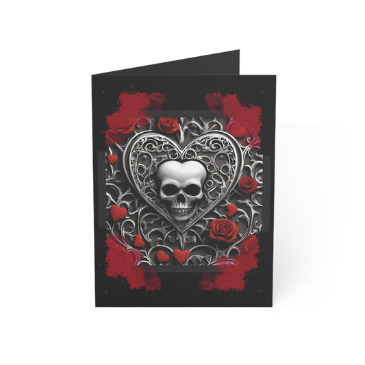 Gothic Hearts Greeting Cards (1, 10 pcs)