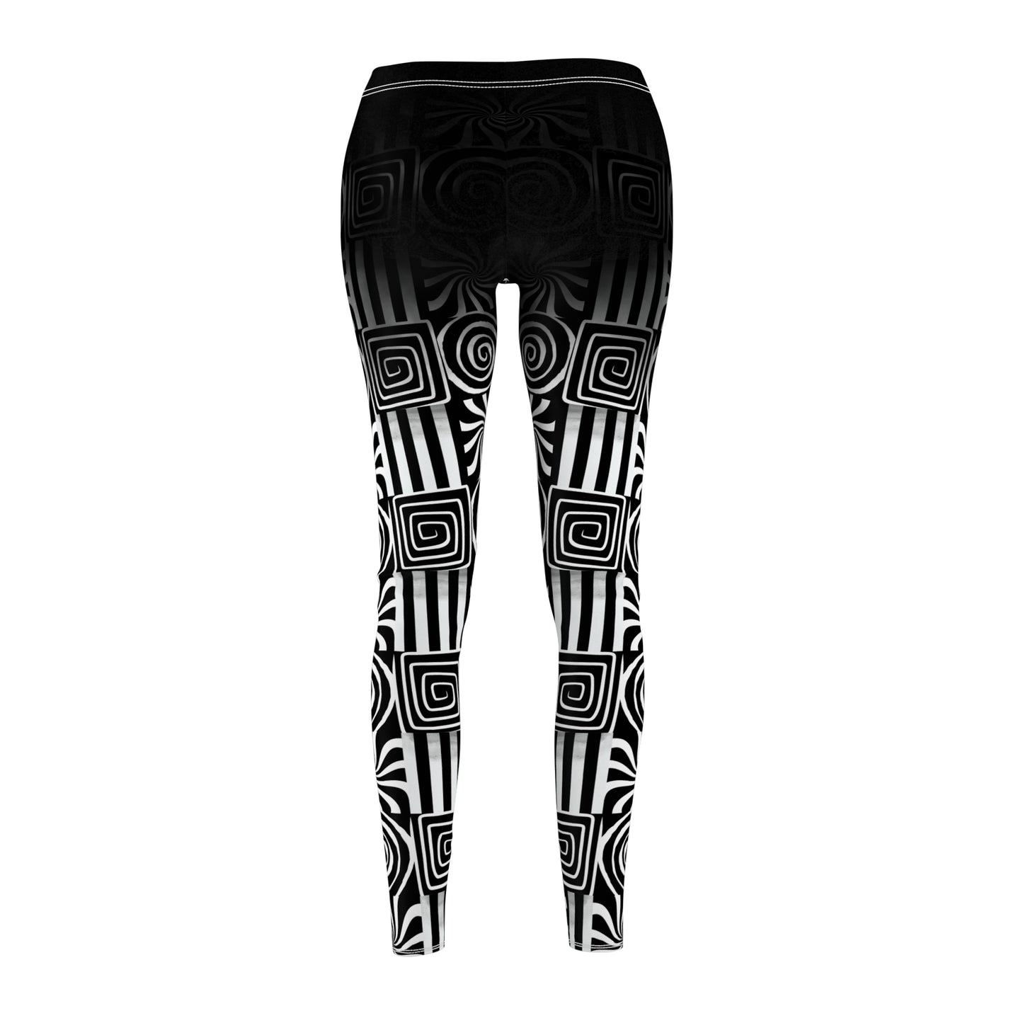 Gothic Swirls All-Over Print Leggings — Women's Casual Activewear