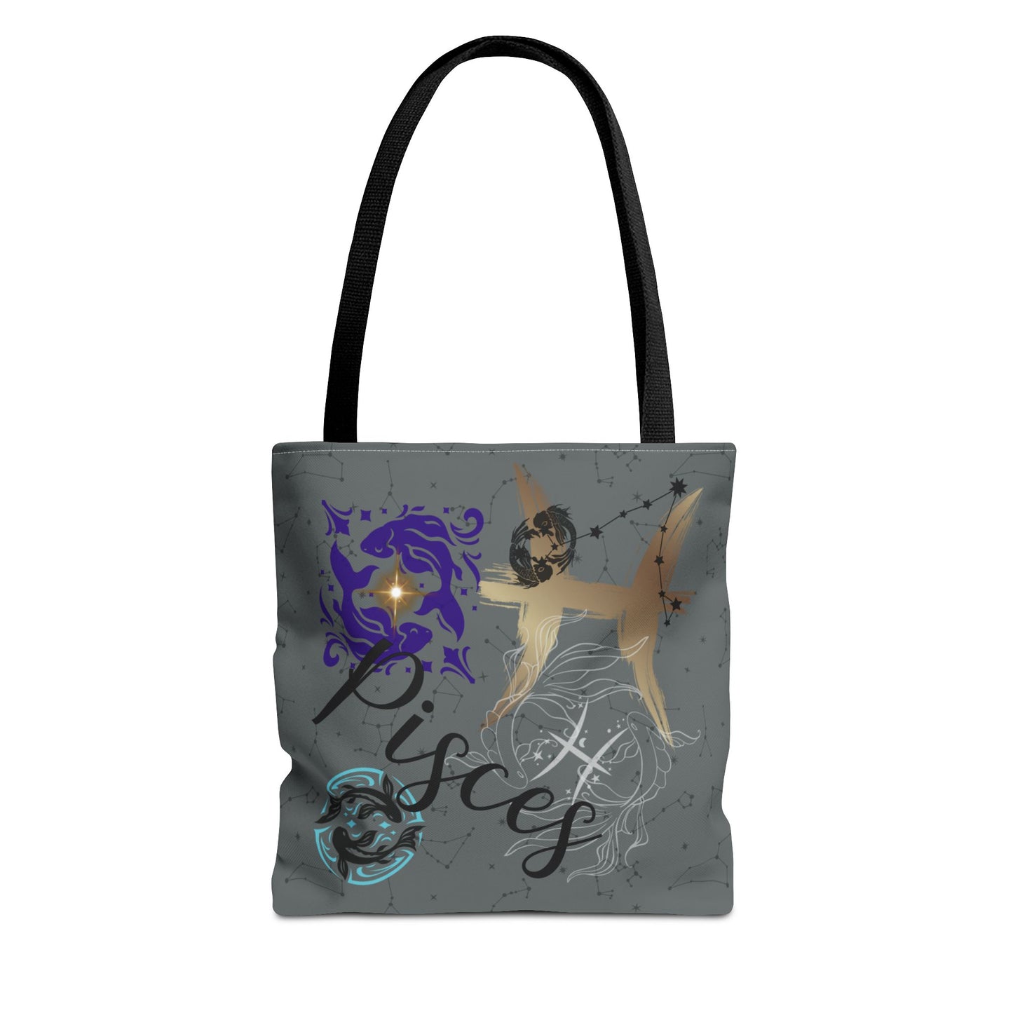 Pisces Zodiac Tote Bag — Mystic Astrology Collection