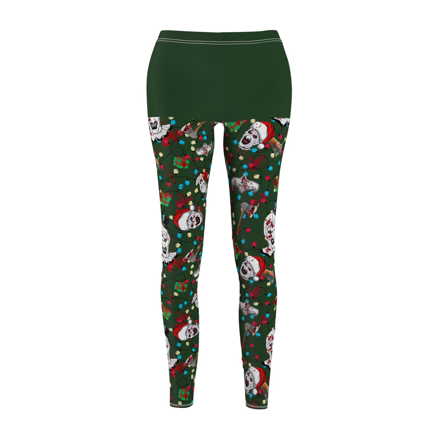 Horror Nightmare Leggings | Terror Santa | All-Over Print Women's Casual Bottoms
