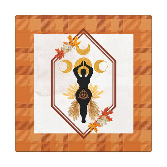 Honoring | Fall Equinox | Goddess of The Harvest on Stretched Canvas