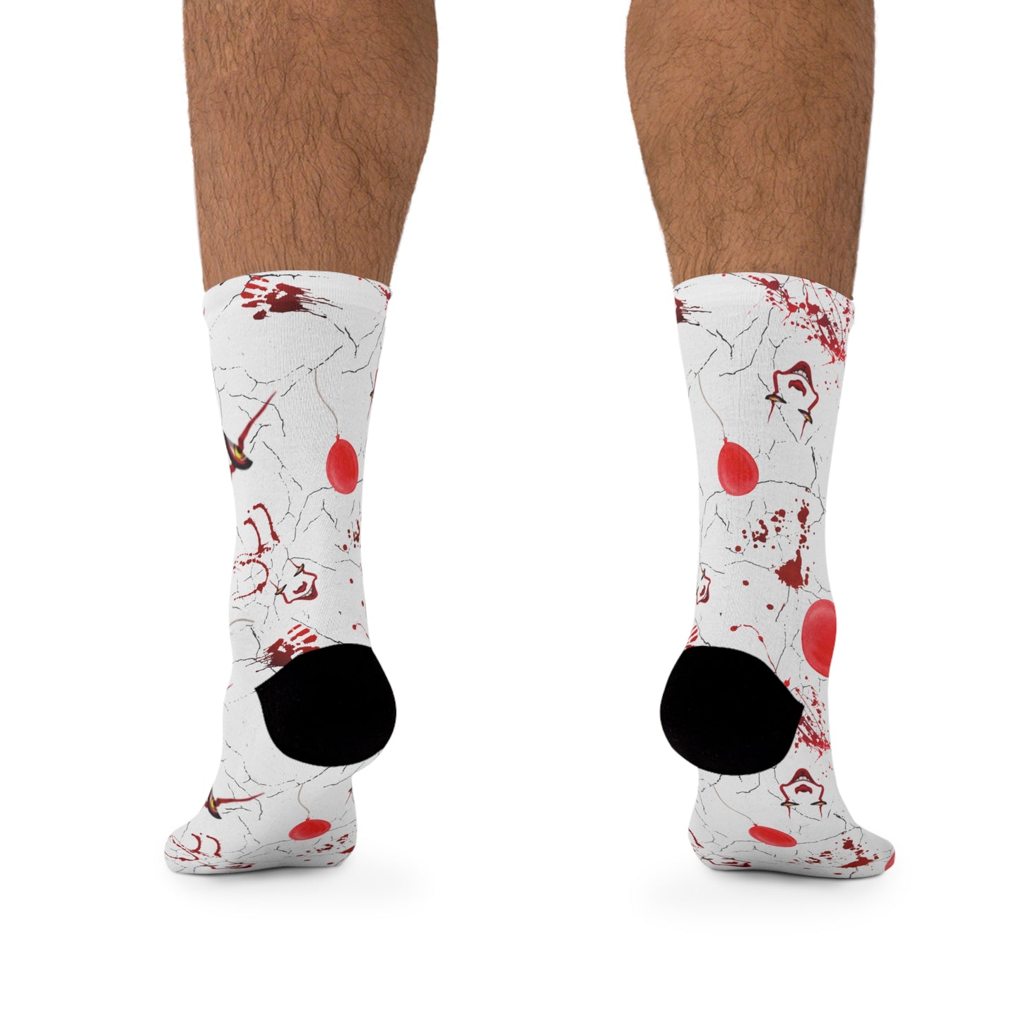 Horror Socks | Red Balloon | Recycled Poly Socks | Cozy and Scary